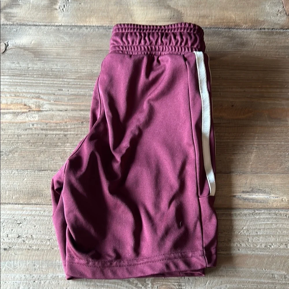 adidas Kids Maroon Shorts with White Stripes, Marvel Theme, 5T - Picture 4 of 4